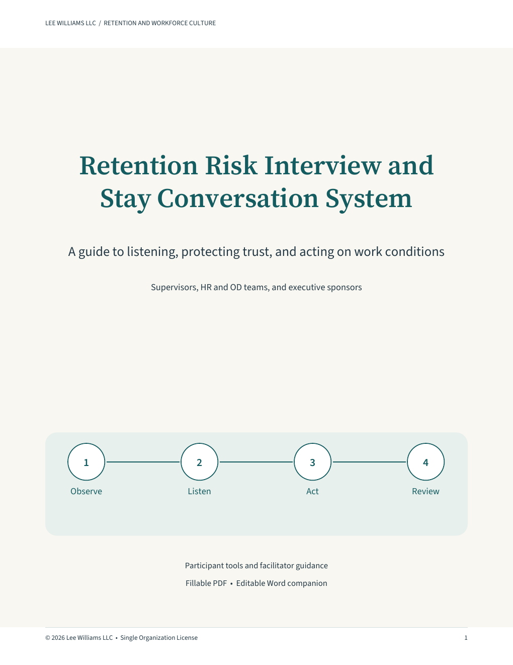 Retention Risk Interview and Stay Conversation System cover preview