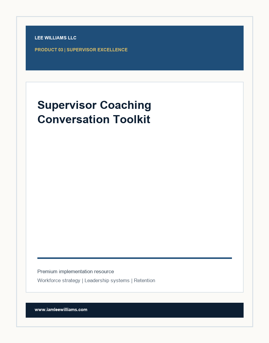 Supervisor Coaching Conversation Toolkit cover preview